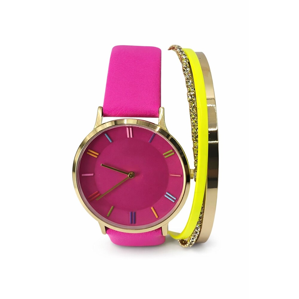INC International Concepts Women's Pink Strap Watch 38mm